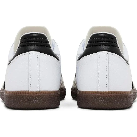 Adidas Samba Indoor Mens Size 10 White Black Sneakers IH6001 NEW - Picture 4 of 5